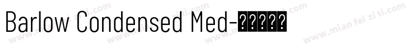 Barlow Condensed Med字体转换